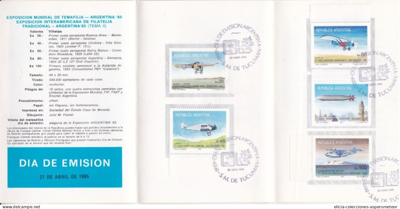 Argentina - 1985 - Booklet - Collection Of Argentine Postage Stamps ENCOTEL - Philatelique Service - Caja 30 - Markenheftchen