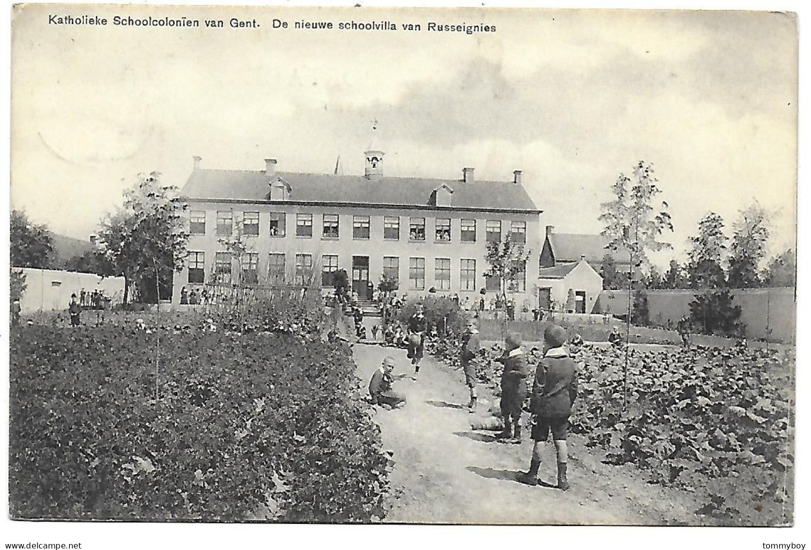 CPA Russeignies, Katholieke Schoolcoloniën Van Gent, De Nieuwe Schoolvilla Van Russeigies - Mont-de-l'Enclus