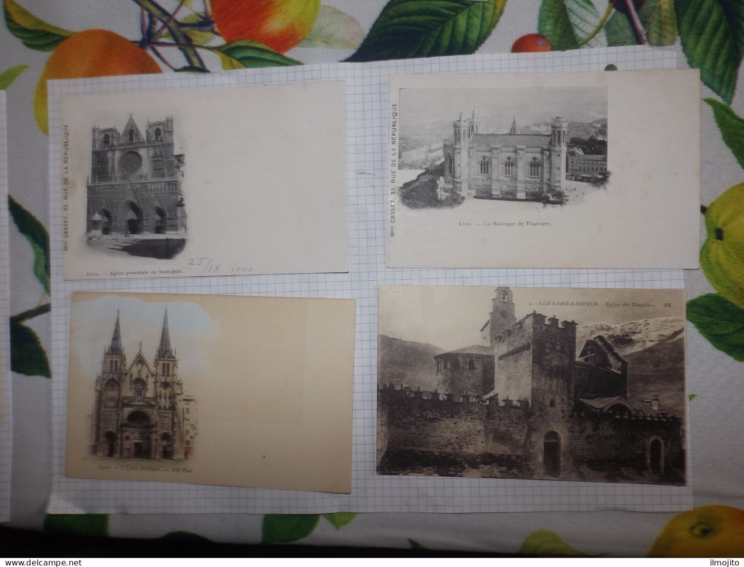 LOT OF 19 POSTCARD CHURCH EGLISE AK CPA - Eglises Et Cathédrales