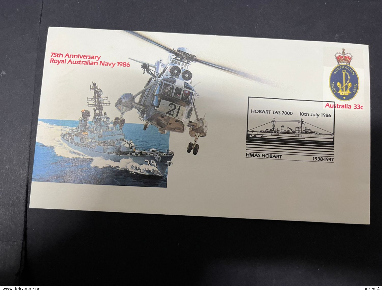 13-4-2024 (1 X 49) Australia - 1986 - 75th Anniversary Of The Royal Australian Navy (part 1 - 4 Covers) - Premiers Jours (FDC)