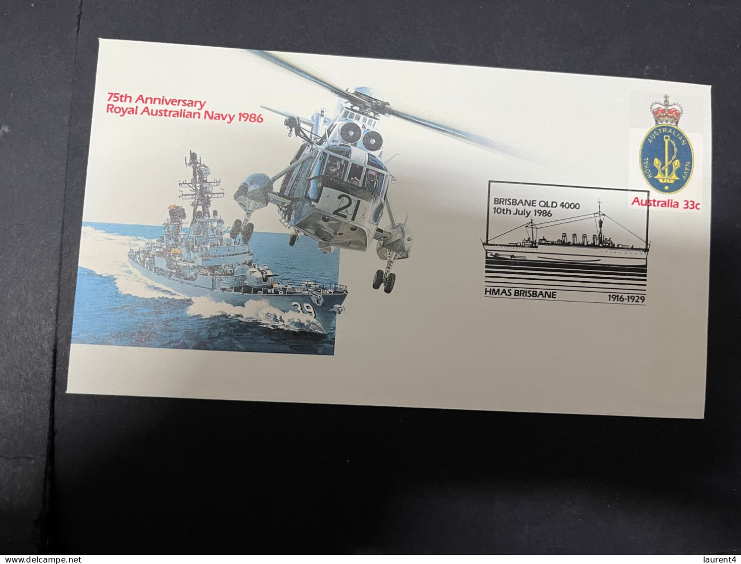 13-4-2024 (1 X 49) Australia - 1986 - 75th Anniversary Of The Royal Australian Navy (part 1 - 4 Covers) - Premiers Jours (FDC)