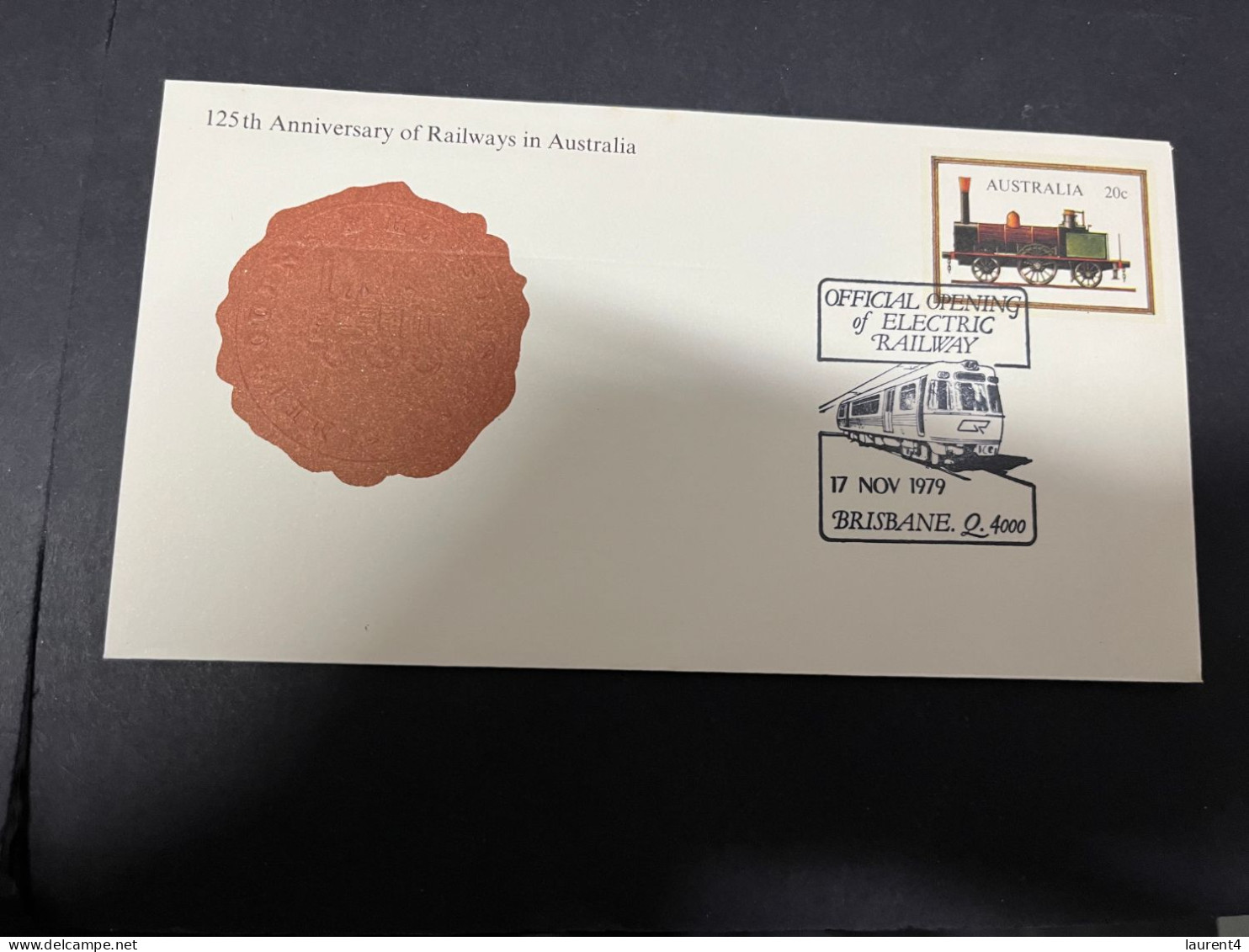 13-4-2024 (1 X 49) Australia - 1979 - 125th Anniversary Of Railway In Australia (2 Covers) - Premiers Jours (FDC)