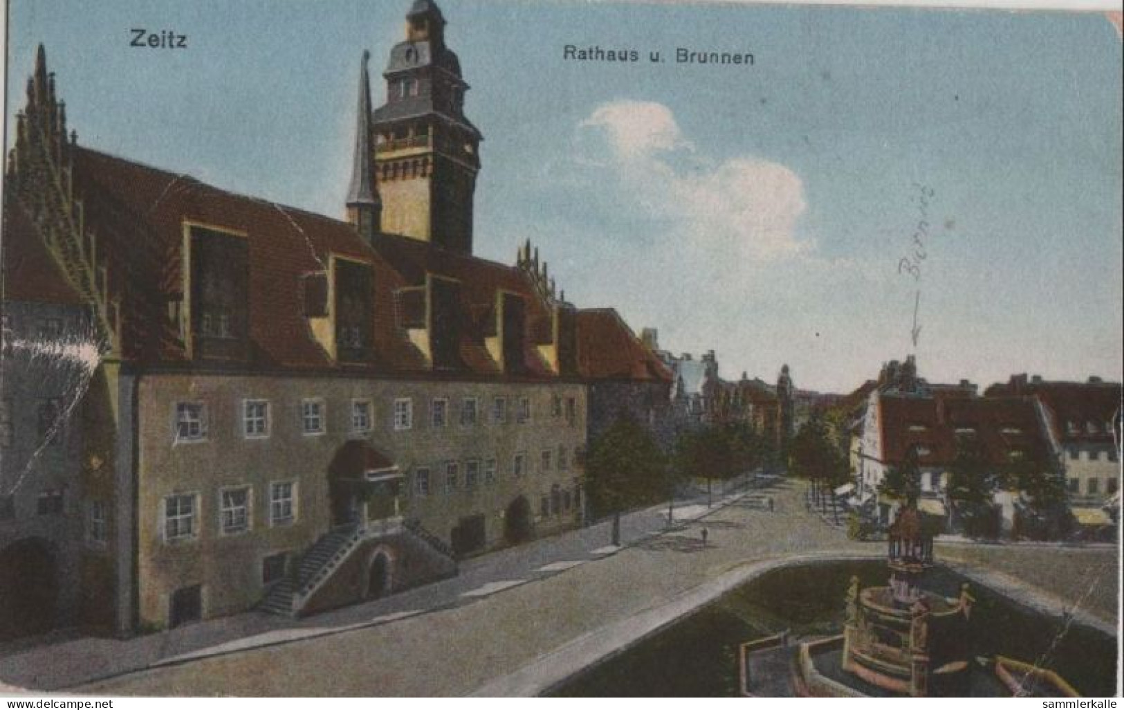 94019 - Zeitz - Rathaus Und Brunnen - Ca. 1920 - Zeitz