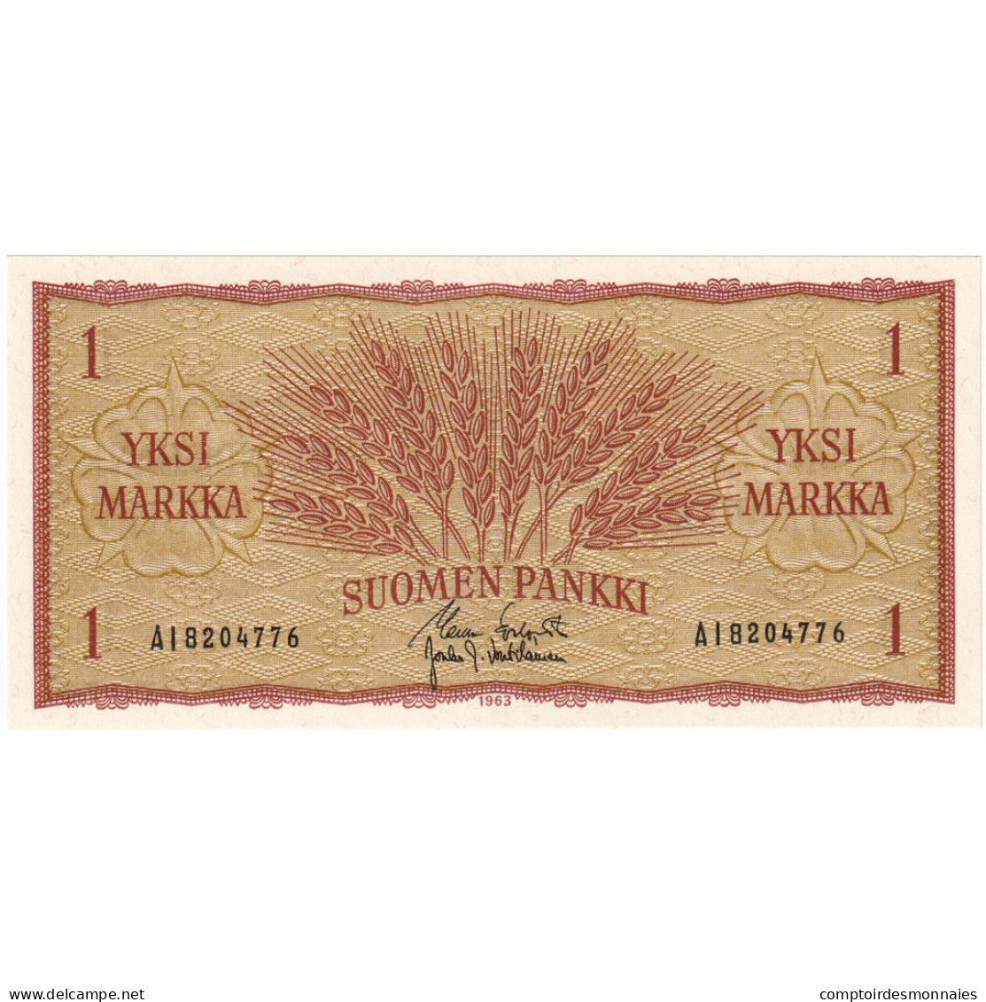 Finlande, 1 Markka, 1963, KM:98a, NEUF - Finlandia