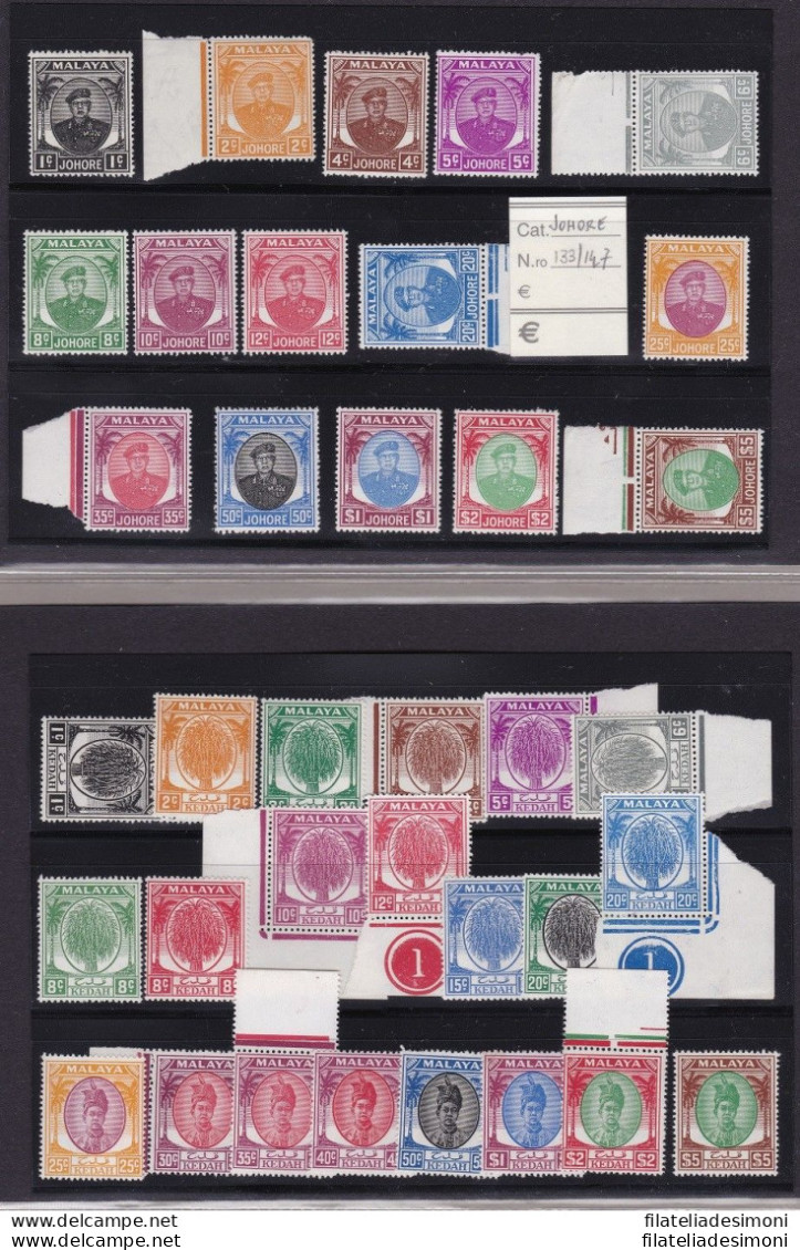 1949-55  Malaysian States - Lot Of Sets (10)not Completed + Kedah MNH/** £ 1.27 - Sonstige & Ohne Zuordnung