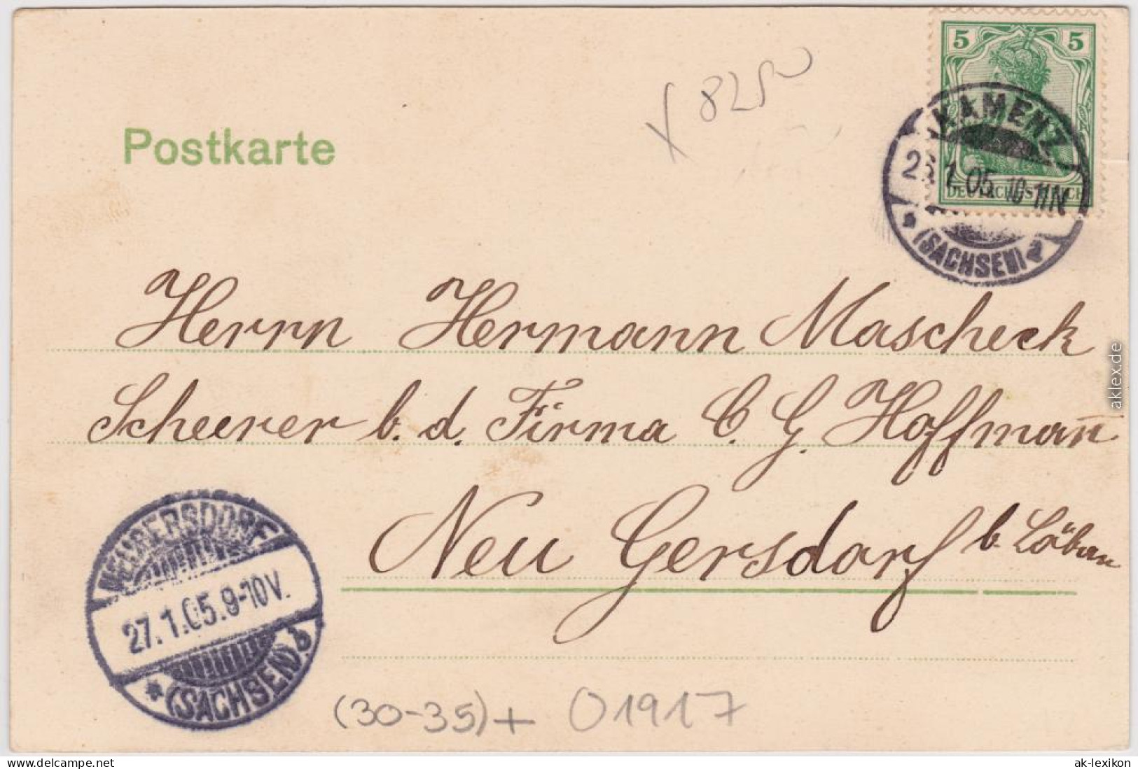 Kamenz Kamjenc Partie Am Lazarett Und Offiziers Kasino Oberlausitz 1905 - Kamenz