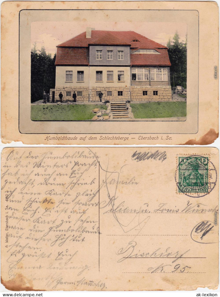 Ebersbach  B Löbau Zittau  Humboldtbaude Auf Dem Schlechteberge 1913 - Ebersbach (Löbau/Zittau)