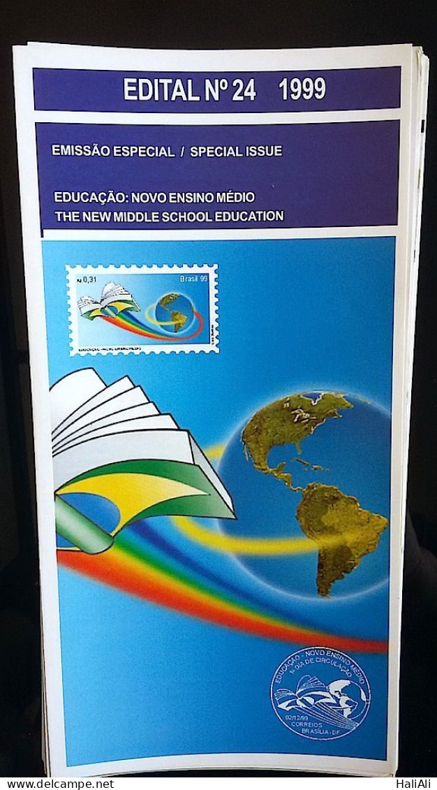 Brochure Brazil Edital 1999 24 New Secondary Education Education Without Stamp - Lettres & Documents