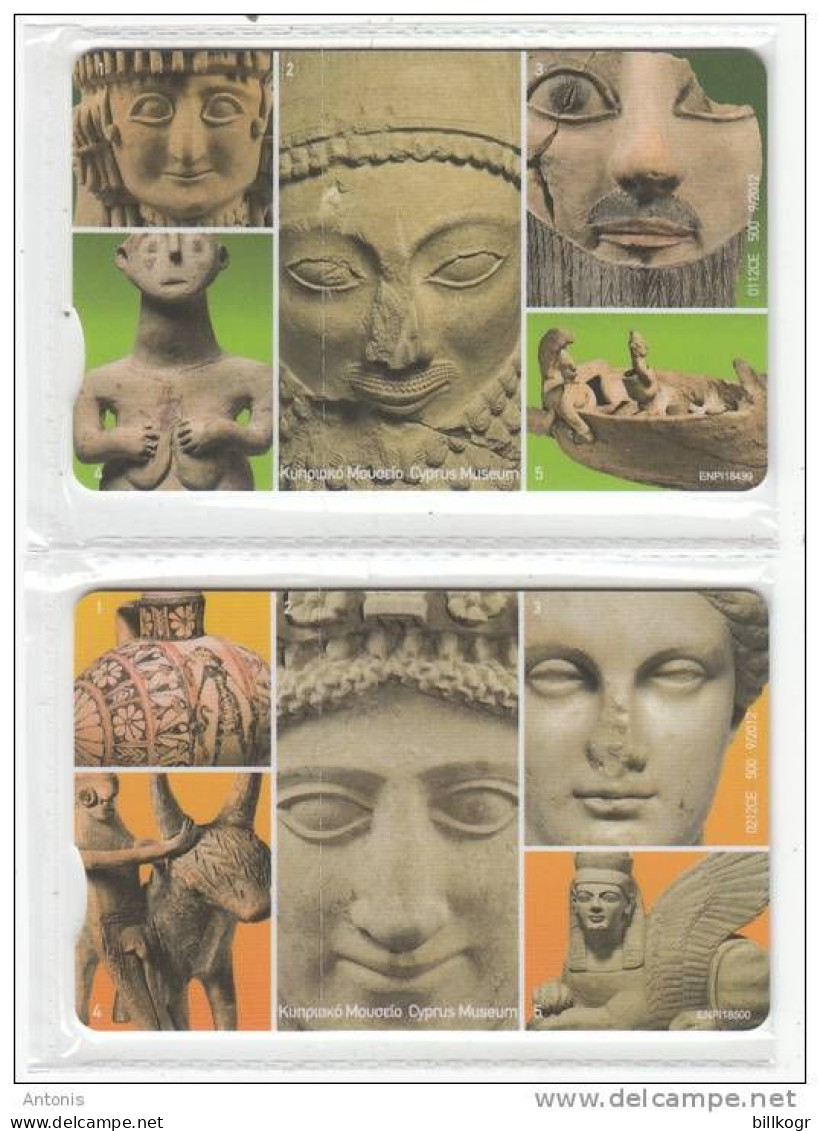 CYPRUS - CY 2012 EU, Collector"s Cards No 24-25, Tirage 500, 09/12, Mint - Chypre