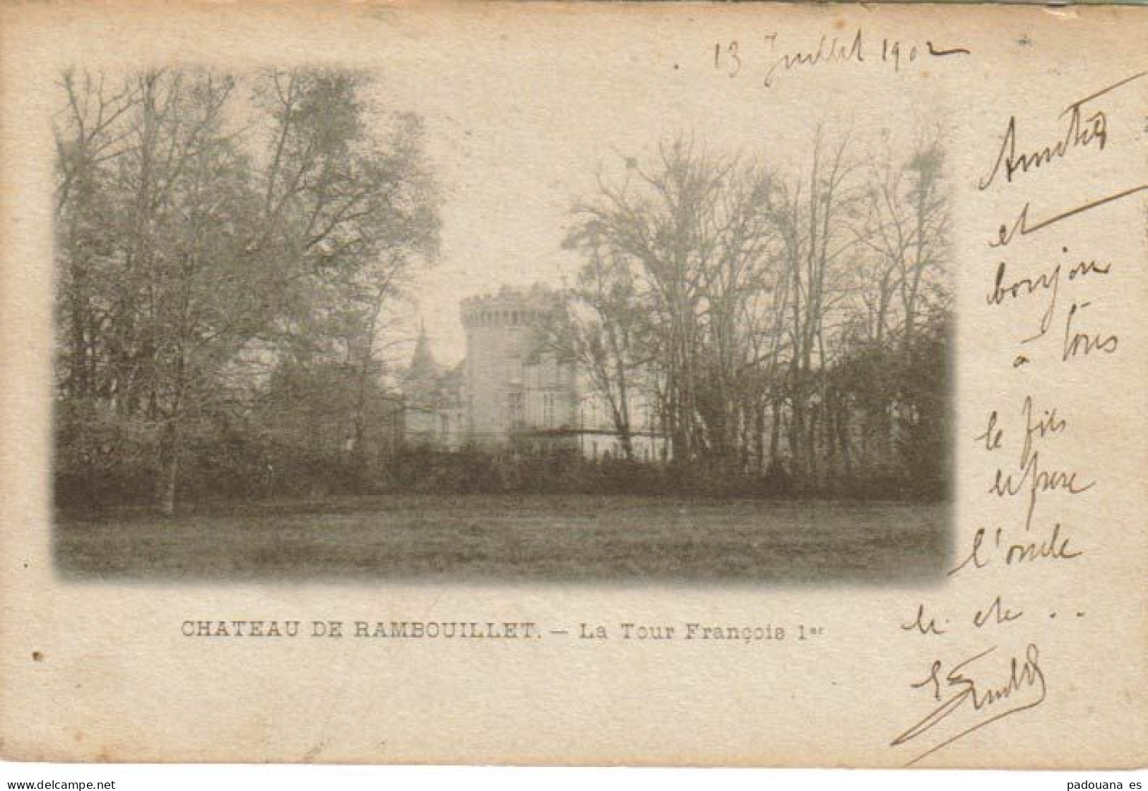 AD237 CHATEAU DE RAMBOUILLET  TOUR FRANCOIS 1°  - - Châteaux