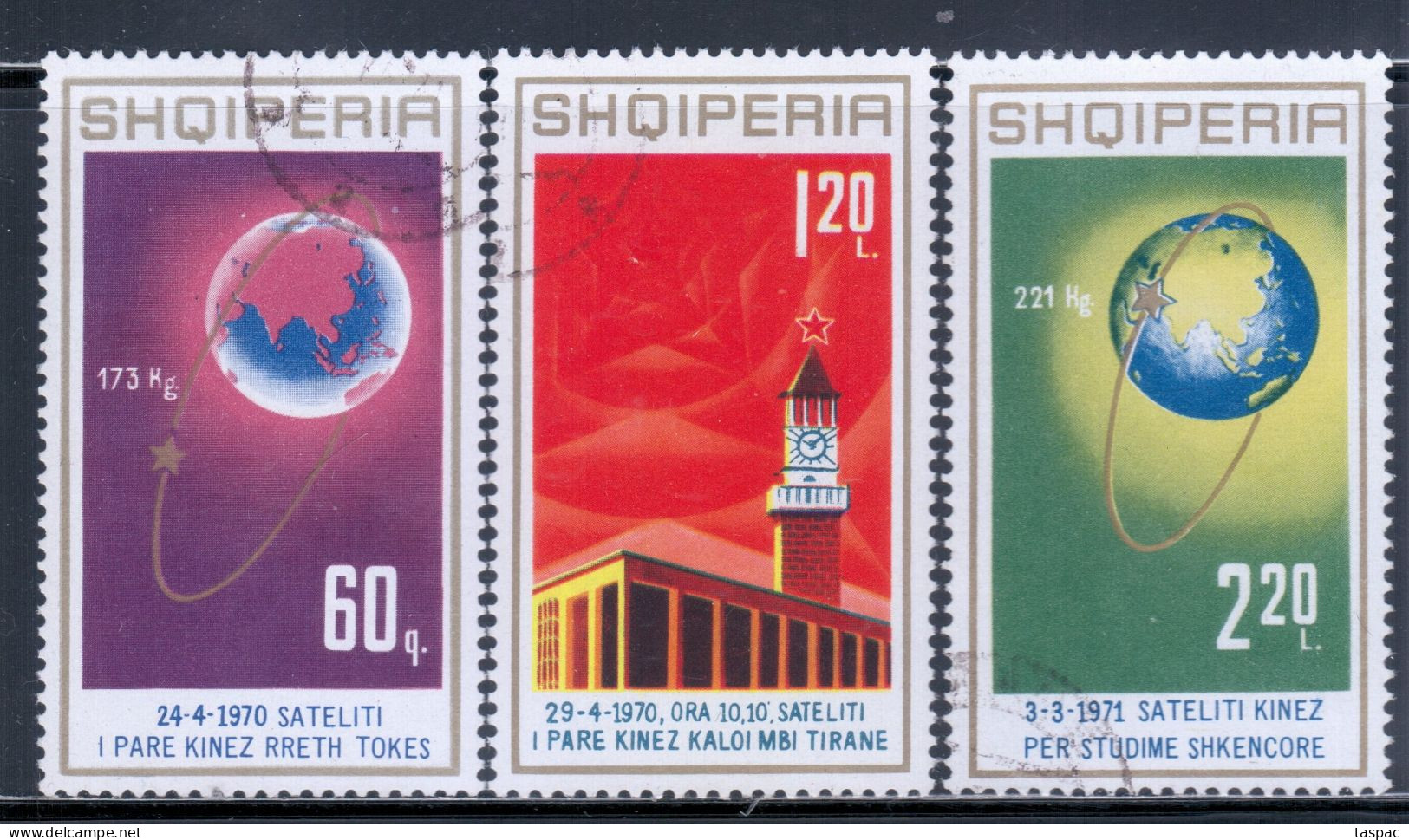 Albania 1971 Mi# 1486-1488 Used - Space Developments Of People's Republic Of China - Europa