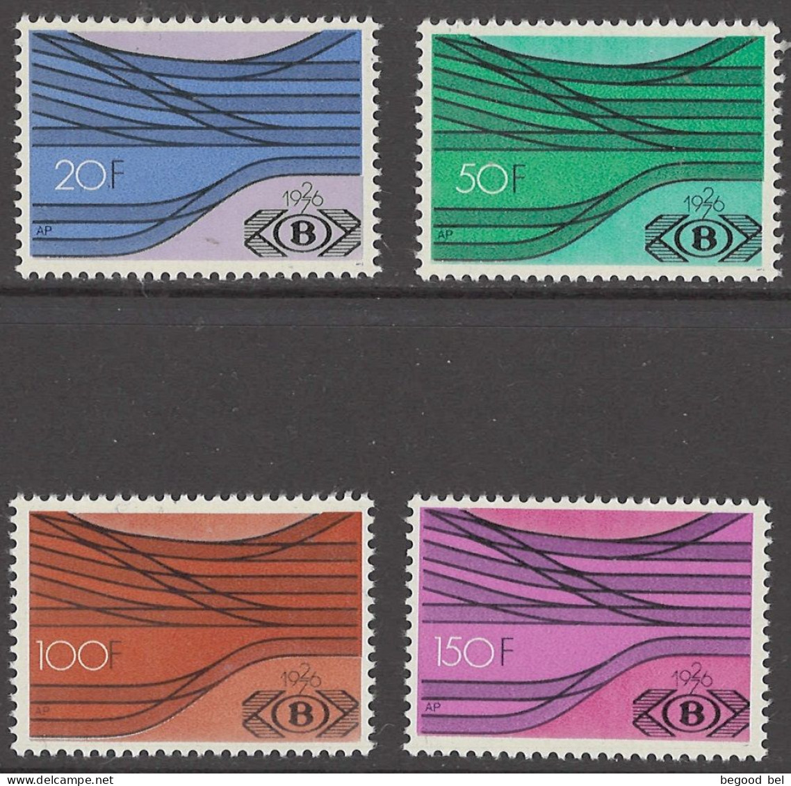 BELGIUM - 1976  - MNH/*** LUXE  -  COB TR428-431 -  Lot 25999 - Ungebraucht