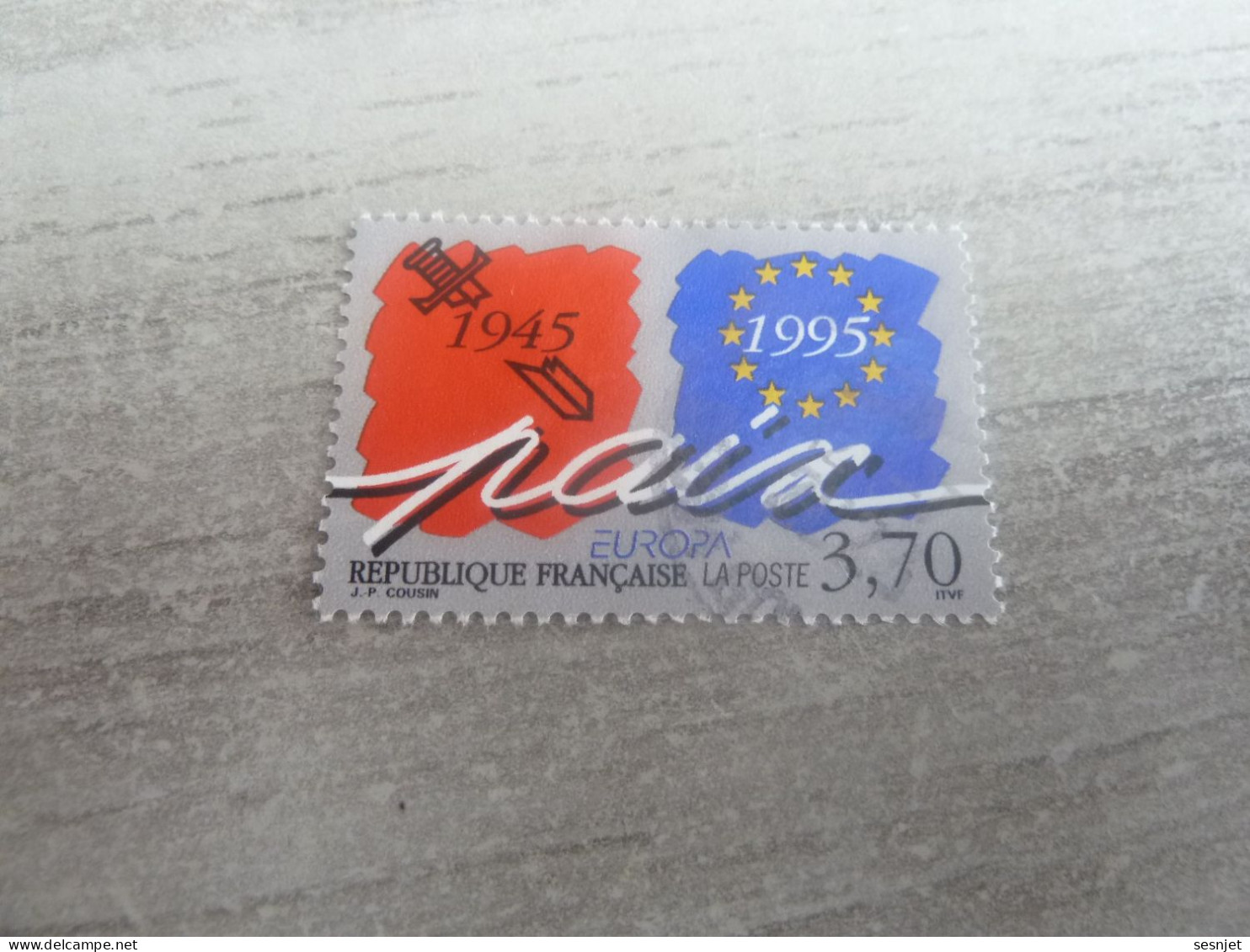 Europa - Paix Et Liberté - 3f.70 - Yt 2942 - Multicolore Sur Gris - Oblitéré - Année 1995 - - 1995