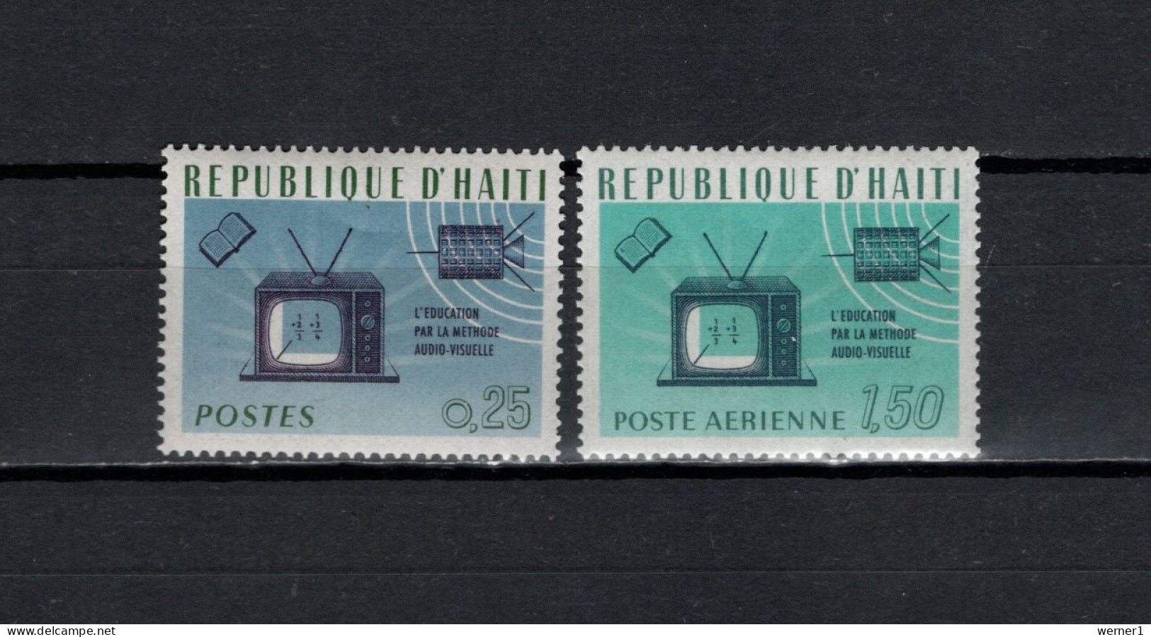 Haiti 1966 Space Telecommunication 2 Stamps MNH - América Del Norte