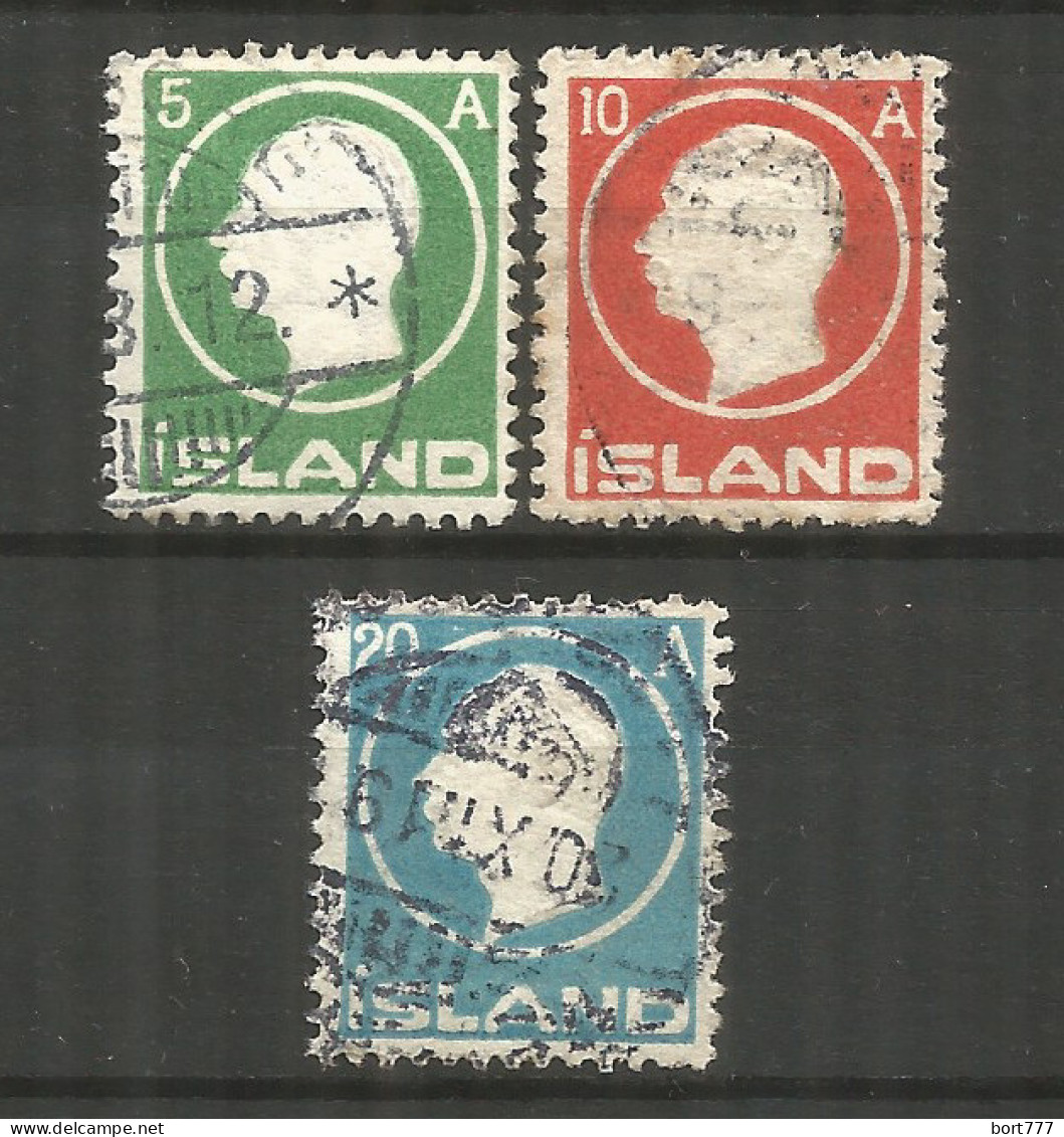 Iceland 1912 , Used Stamps Michel # 69-71 - Used Stamps