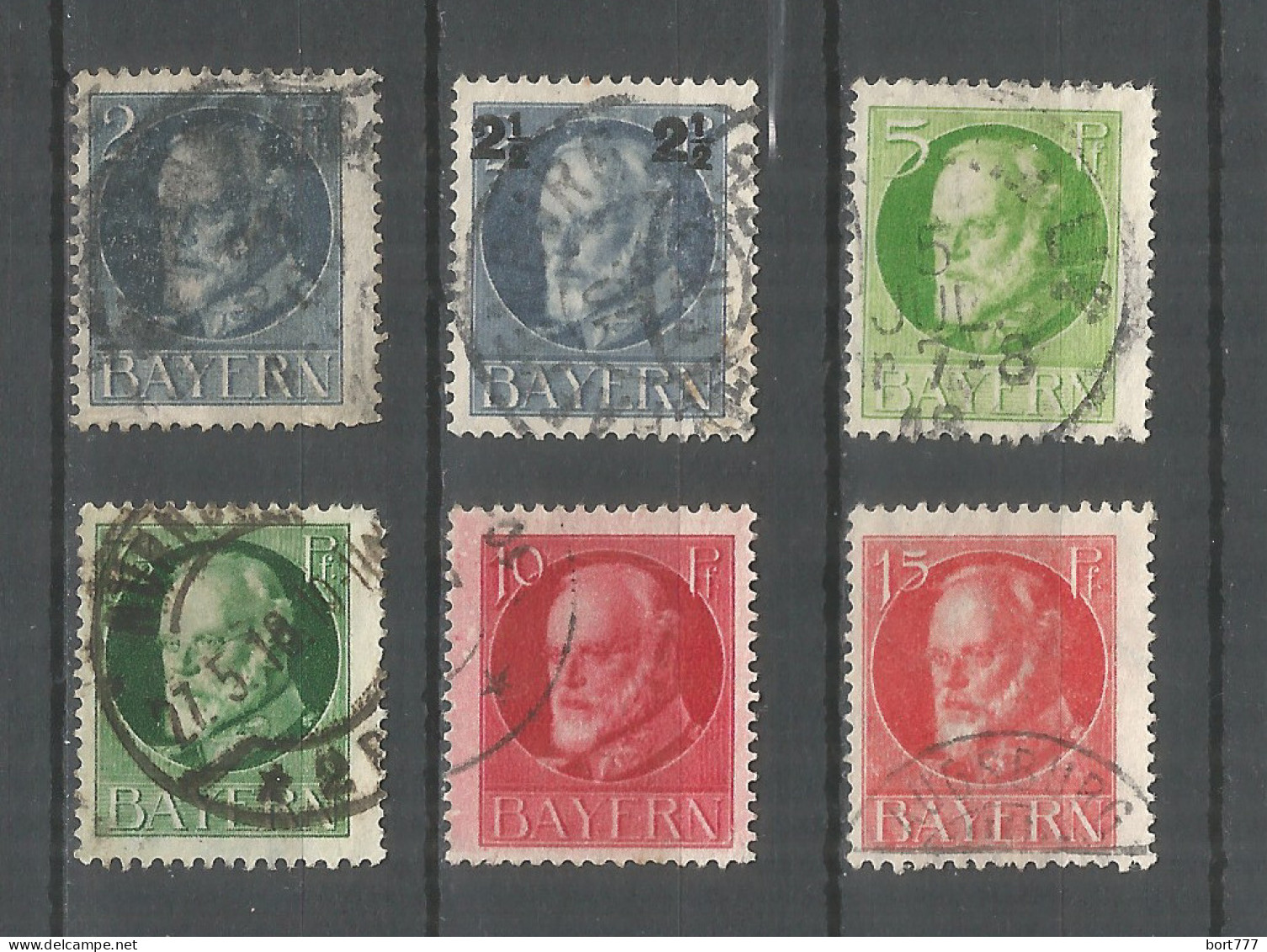 Bavaria 1920 Year Used Stamps , Mi. 110-115 - Autres & Non Classés