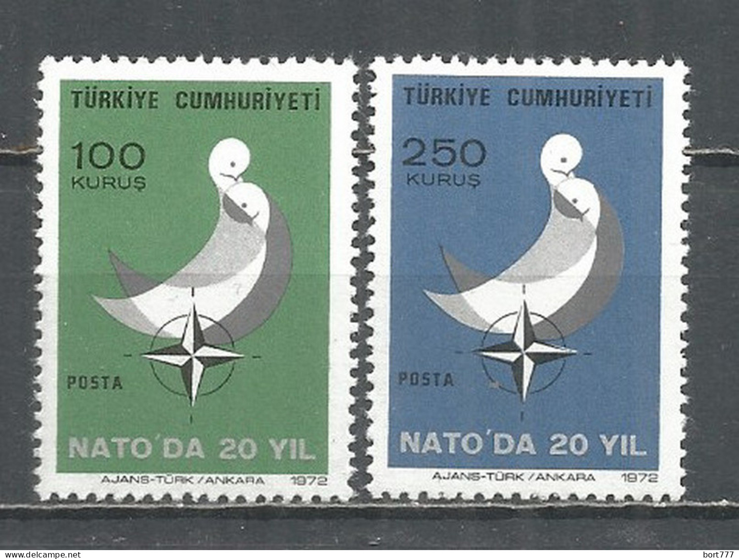 Turkey 1972 Year Mint MNH (**) Birds - Ungebraucht