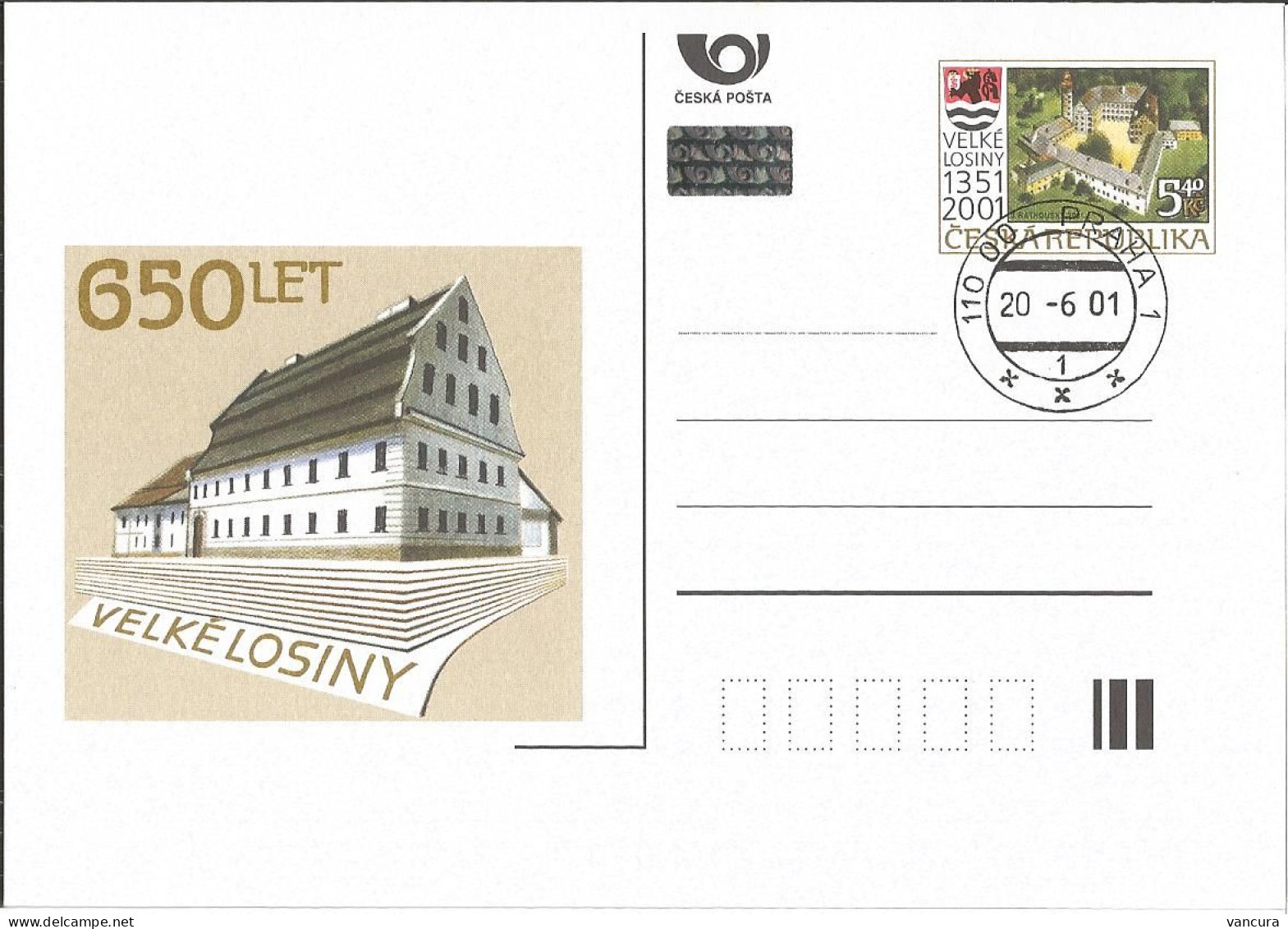CDV 67 Czech Republic Velke Losiny Paper Production, 650th Anniversary 2001 Groß Ullersdorf - Postcards