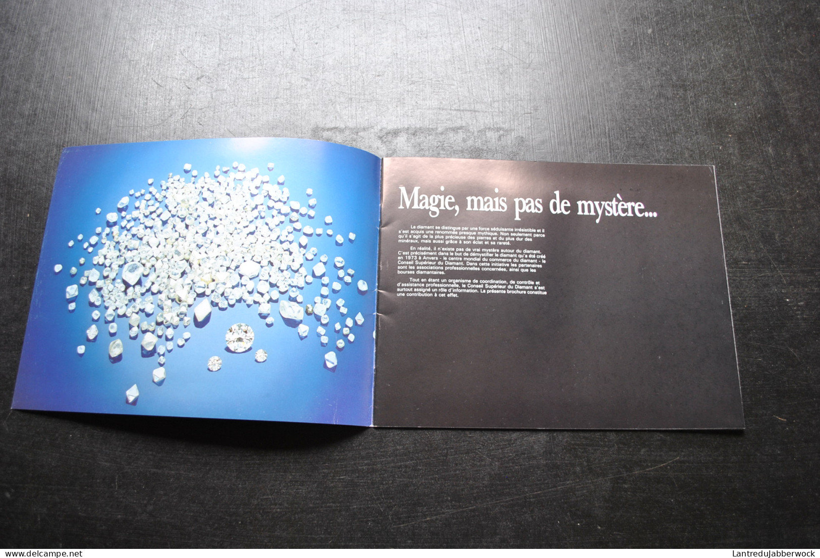 Plaquette Publicitaire Antwerp World Diamond Center Diamant Explotation Industrie HRD Pierres Précieuses - Other & Unclassified