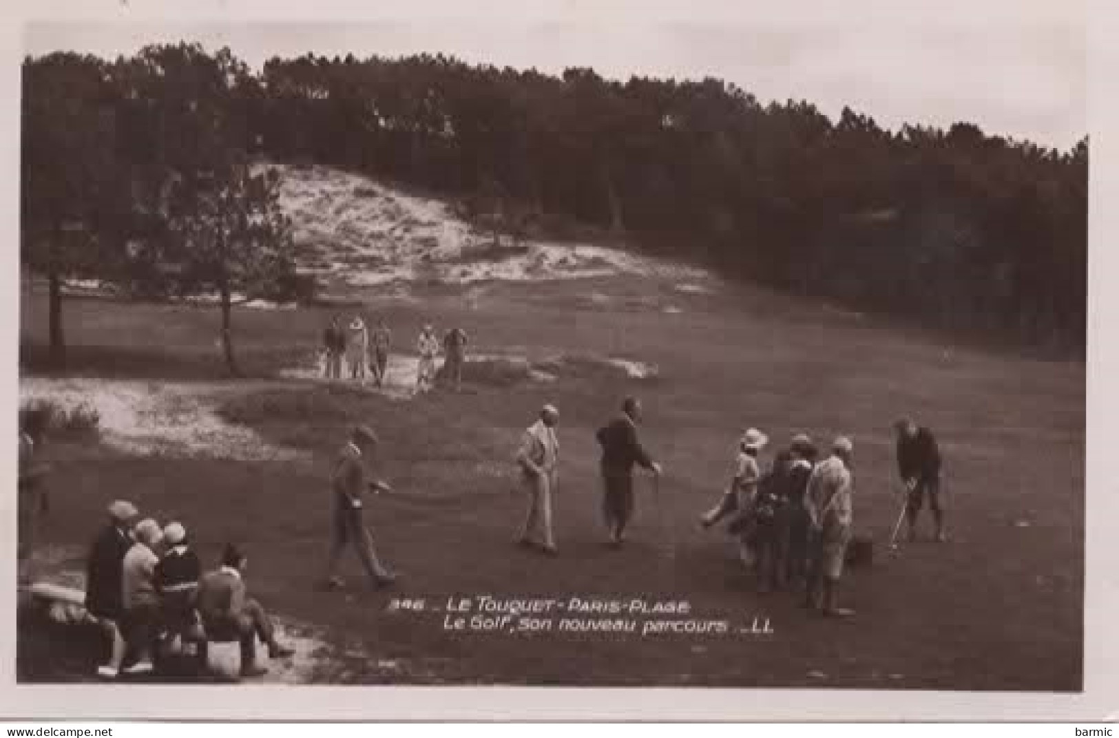 TOUQUET PARIS PLAGE, UNE PARTIE DE GOLF, BELLE ANIMATION  REF 15486 - Golf