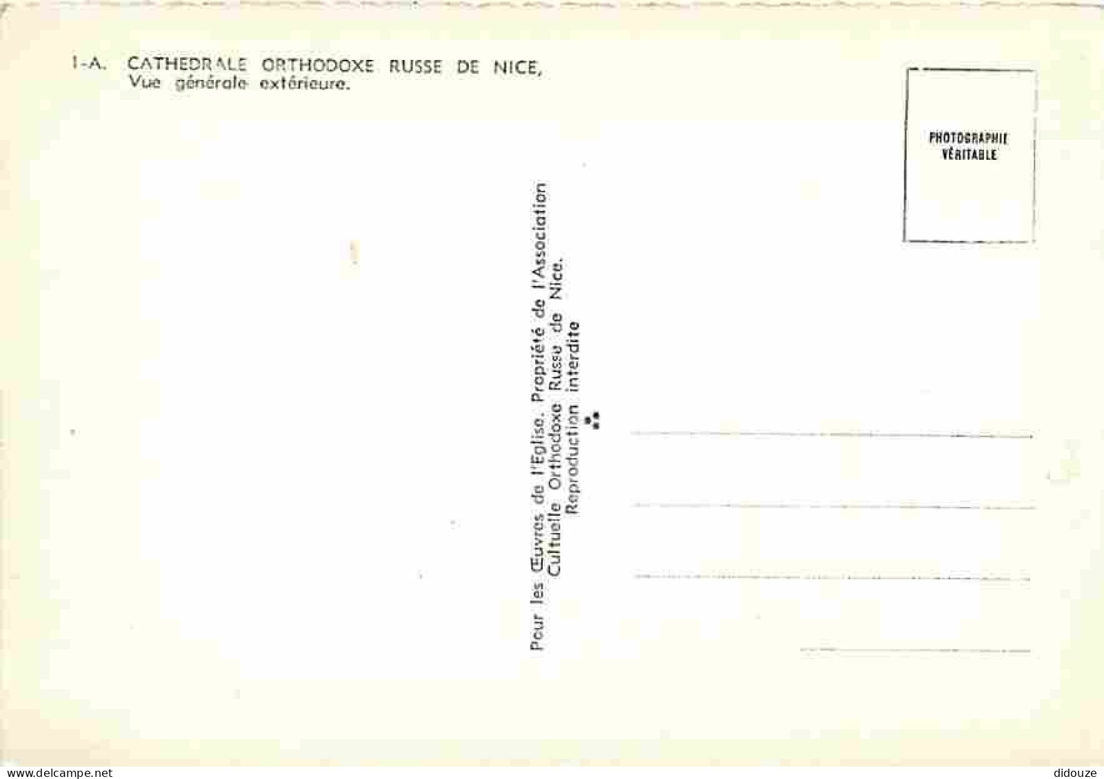 06 - Nice - Cathédrale Orthodoxe Russe - Vue Générale Extérieure - CPM - Voir Scans Recto-Verso - Monuments, édifices