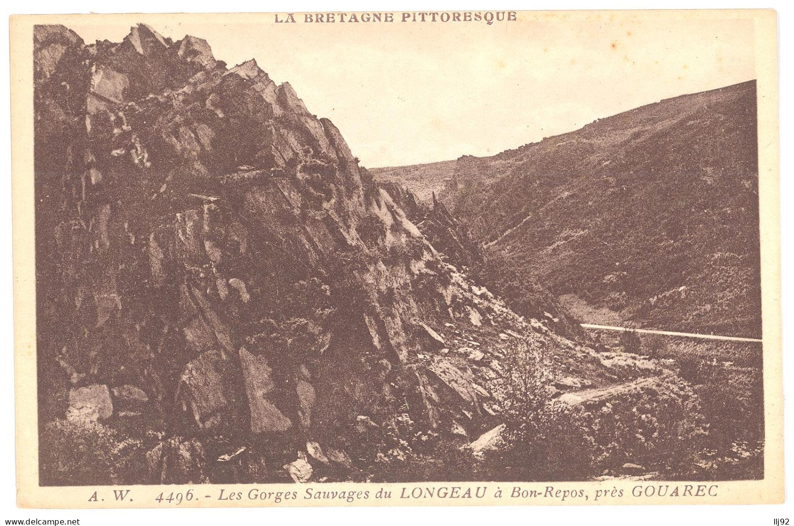 CPA 22 - GOUAREC (Côte D'Armor) - A. W. 4496. Les Gorges Sauvages Du LONGEAU à BON REPOS Près Gouarec - Gouarec