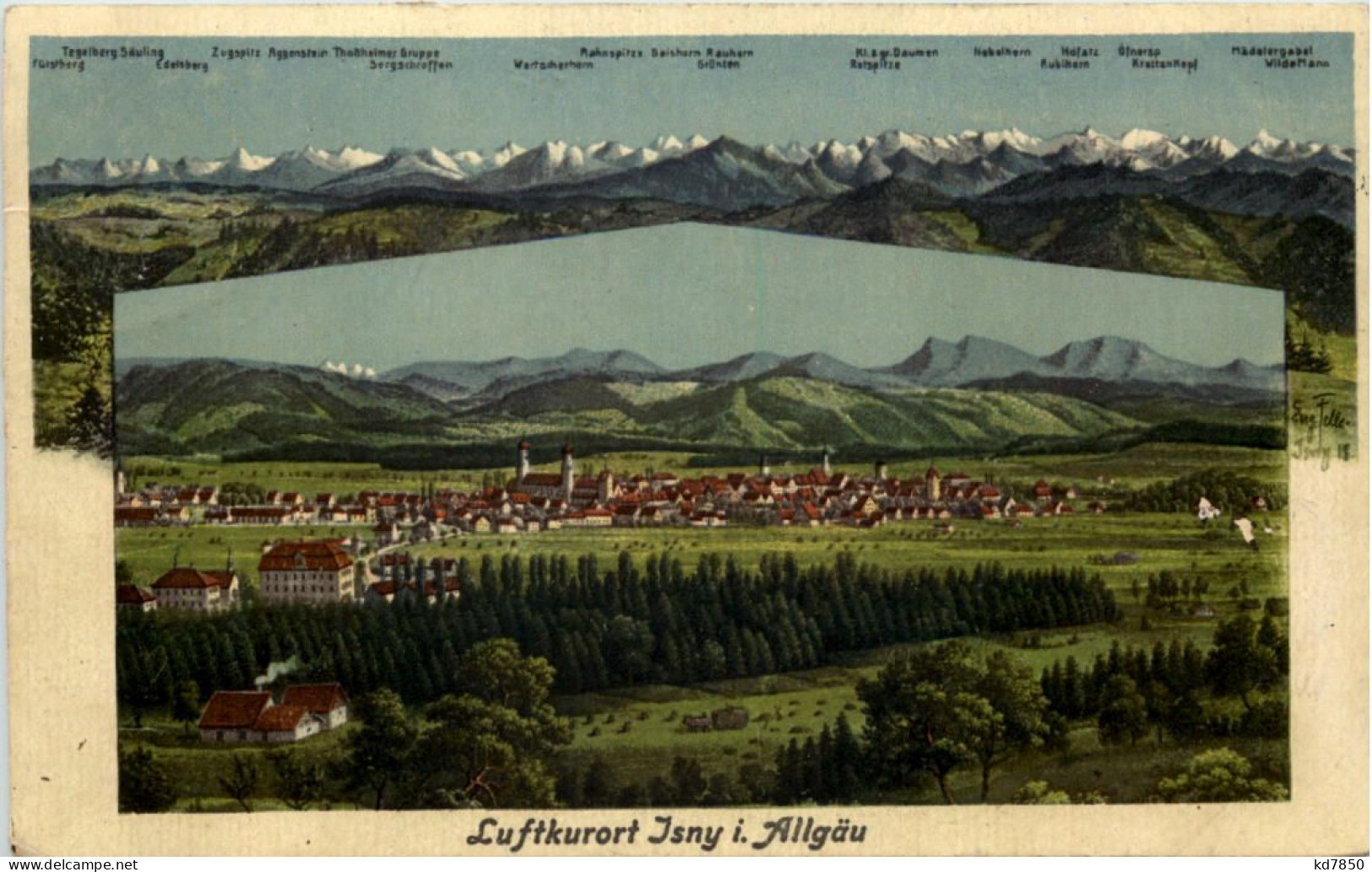 Isny Bei Allgäu - Künstler-AK Eugen Felle - Isny