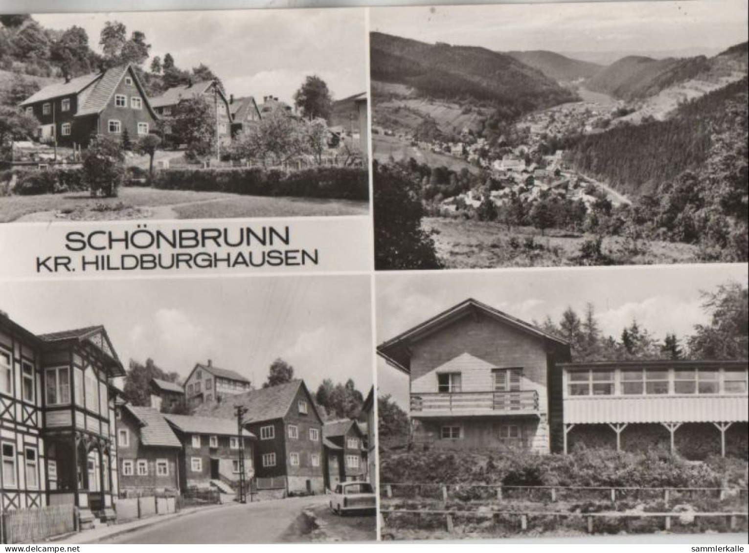 77247 - Schleusegrund-Schönbrunn - 4 Teilbilder - 1981 - Hildburghausen
