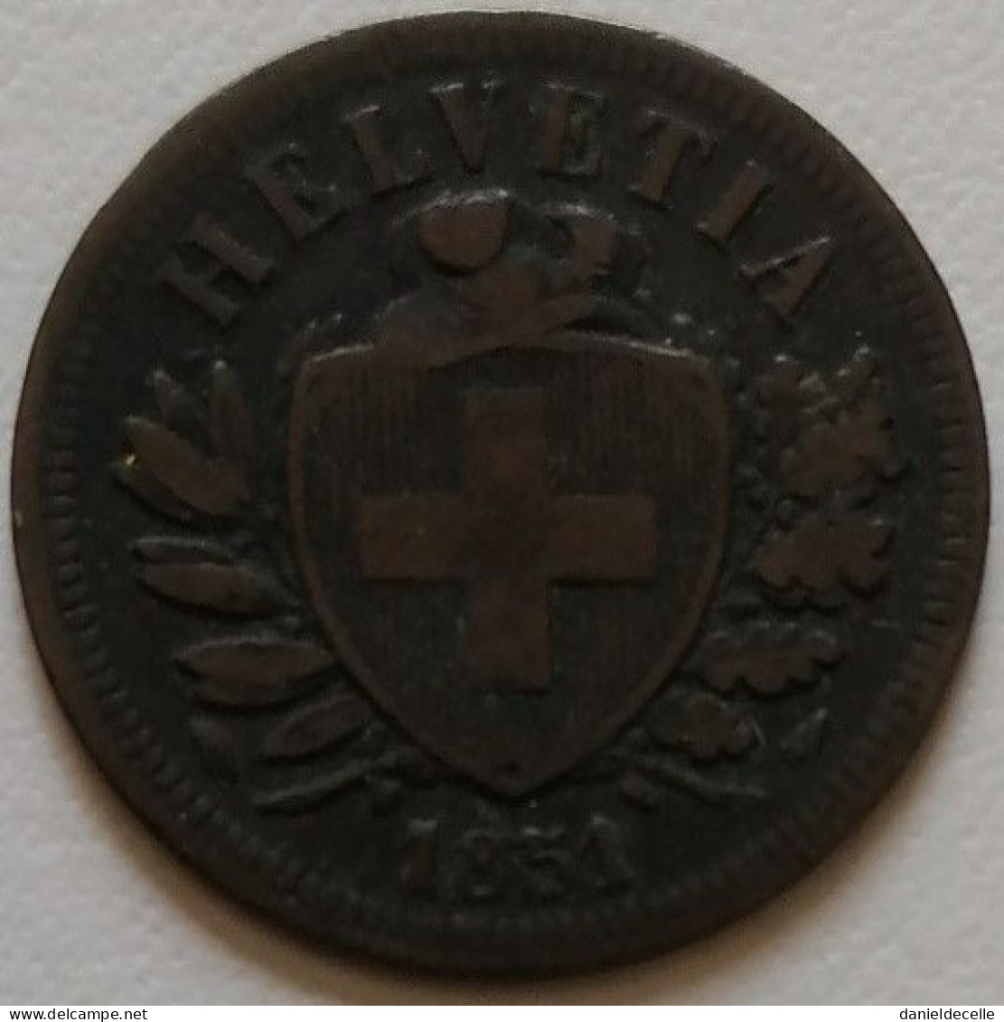 2 Rappen Suisse 1851 A - 2 Centimes / Rappen