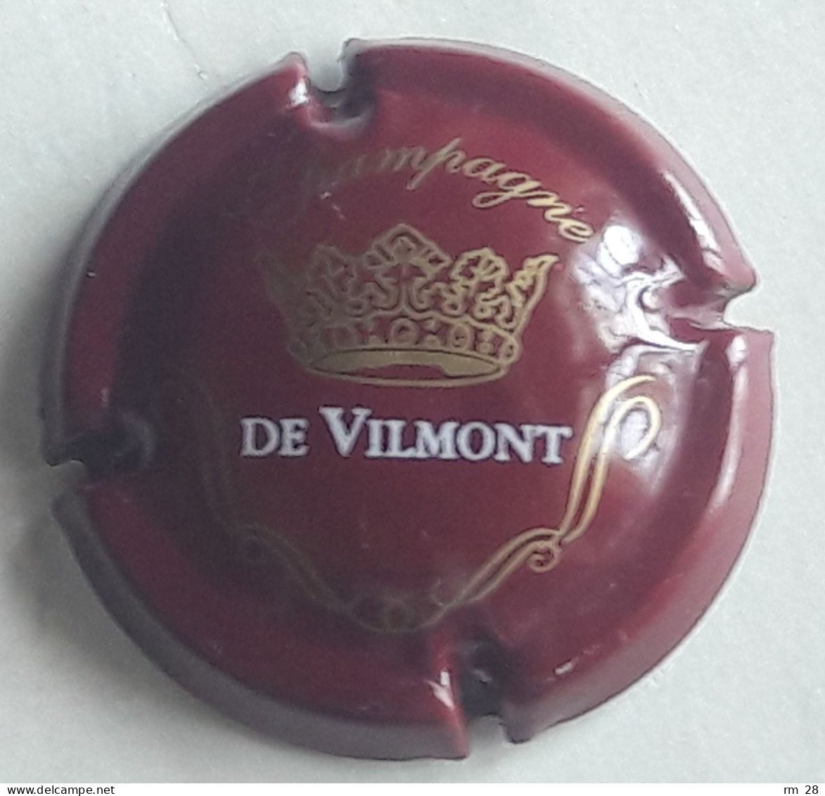 Vilmont : Capsule N° 1 (Bordeaux, Or Et Blanc) TBE - Other & Unclassified