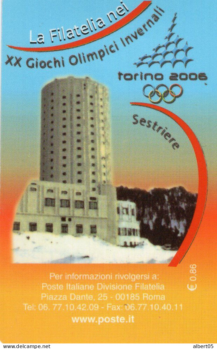 XX Giochi Olimpici Invernali  -Torino 2006 Tessere Filateliche-  XX J.O. D'hiver Turin 2006 - Cartes Philaéliques - 2001-10: Marcophilie
