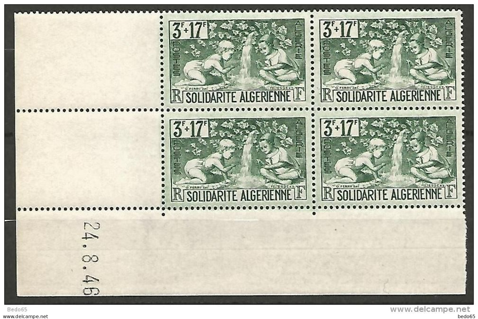 ALGERIE COIN DATE 1946  N°  249 NEUF** LUXE SANS CHARNIERE / MNH - Neufs