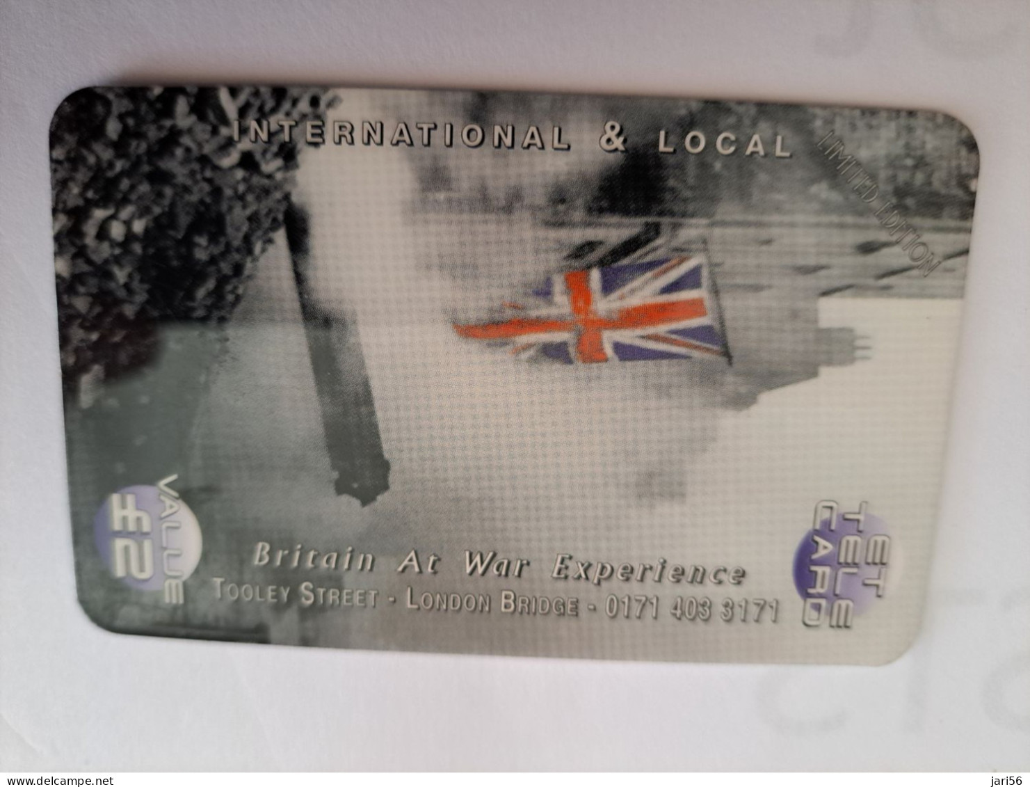 GREAT BRITAIN / 2  POUND  /  ET TELECOM / BRITAIN AT WAR EXPERIENCE   /   /    PREPAID CARD/ MINT  **16516** - Collections