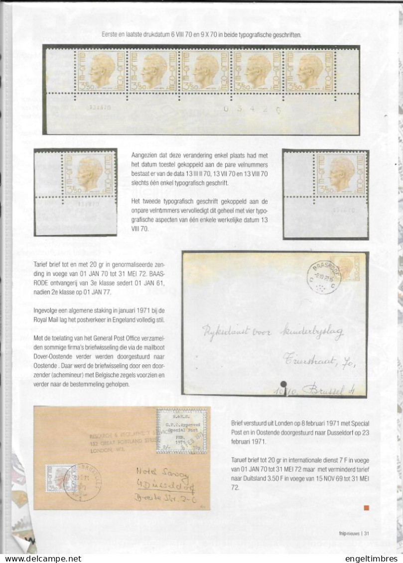 Belgium - Large Selection Of ELSTROM Stamps - All POSTFRIS - And All With Plaatnummer - Andere & Zonder Classificatie