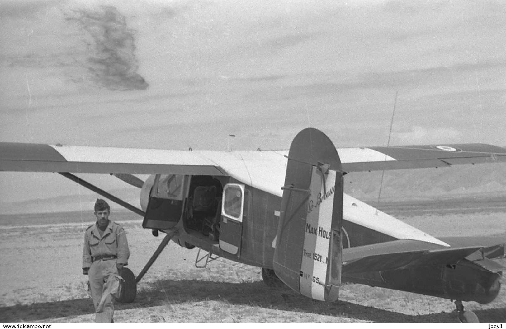 Photo Avion Max Holste MH 1521 Le Broussard Avion De Reconnaissance En Algérie - Aviazione