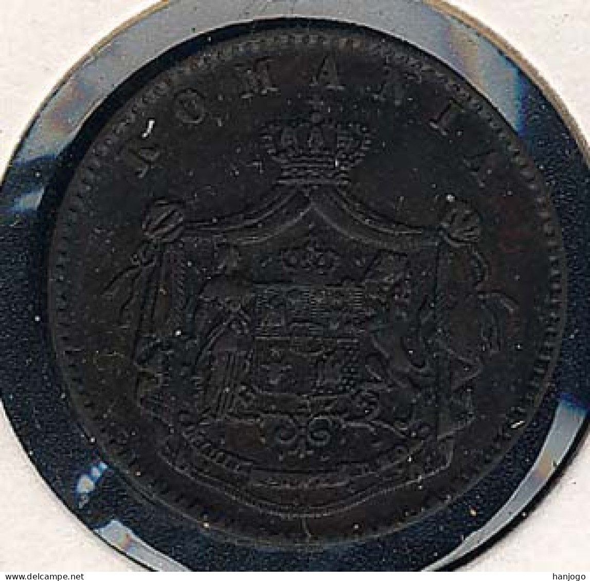 Rumänien,  5 Bani 1867 Heaton, AXF - Rumänien