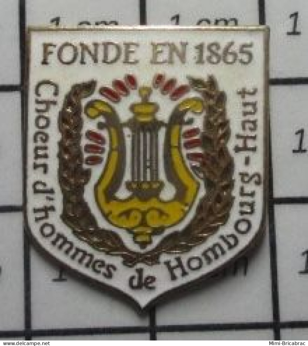 713B Pin's Pins / Beau Et Rare : MUSIQUE / FONDE EN 1865 CHOEUR D'HOMMES DE HOMBOURG HAUT CHORALE CHANT - Musique