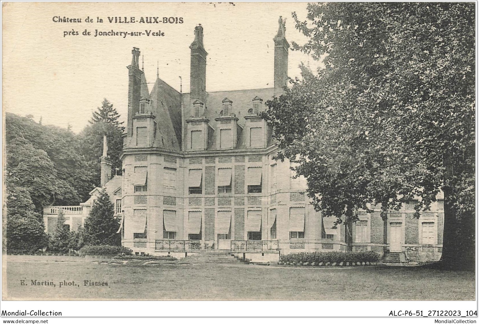 ALCP6-51-0553 - Château De La VILLE-AUX-BOIS - Près De Jonchery-sur-Vesle   - Jonchery-sur-Vesle