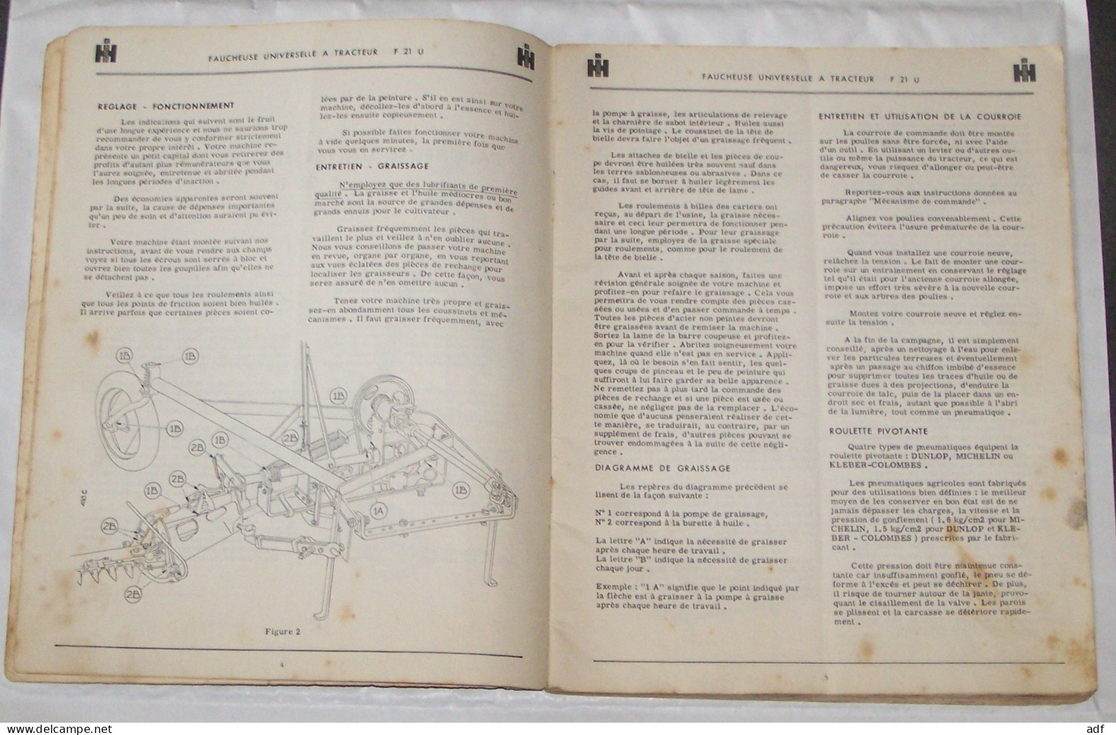 LIVRET D'ENTRETIEN , INSTRUCTIONS DE MONTAGE, LISTE DES PIECES FAUCHEUSE UNIVERSELLE - A TRACTEUR MC CORCMICK MCCORMICK - Tracteurs