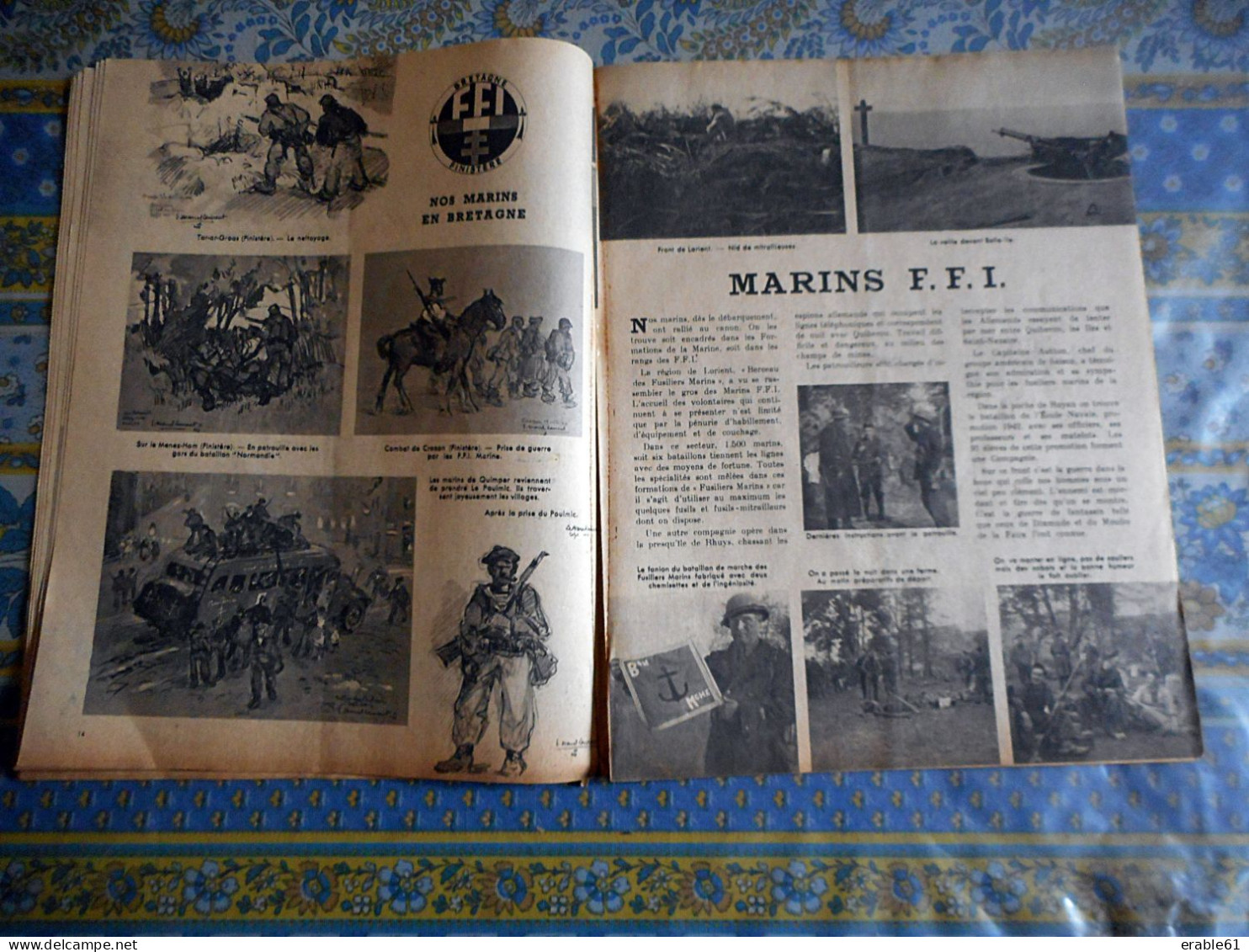 MARINE NATIONALE Decembre 1944 D ESTIENNE D ORVES LIBERATION CORSE ARROMANCHES MARINS FFI AERONAUTIQUE FUSILLERS MARINS - Français