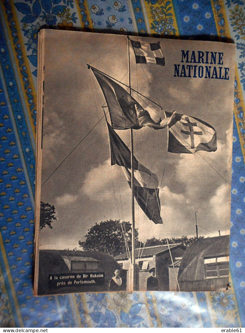 MARINE NATIONALE Decembre 1944 D ESTIENNE D ORVES LIBERATION CORSE ARROMANCHES MARINS FFI AERONAUTIQUE FUSILLERS MARINS