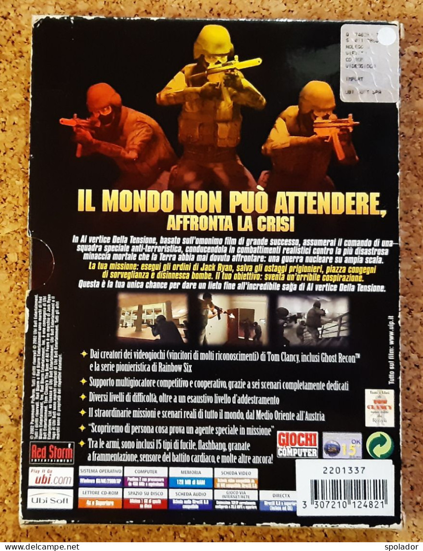 AL VERTICE DELLA TENSIONE-PC CD-ROM-PC Game-2002-The Sum Of All Fears-Completamente In Italiano - Jeux PC