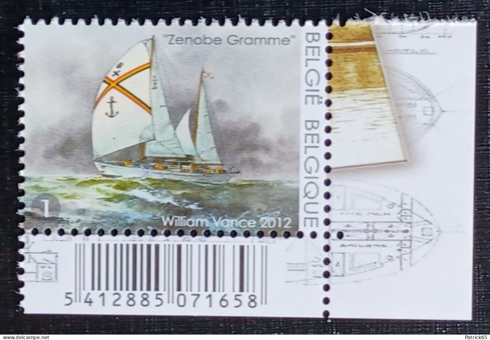 Belgie 2012 Obp.nr.4257 Zeilschip "Zenobe Gramme"  MNH - Postfris - Unused Stamps