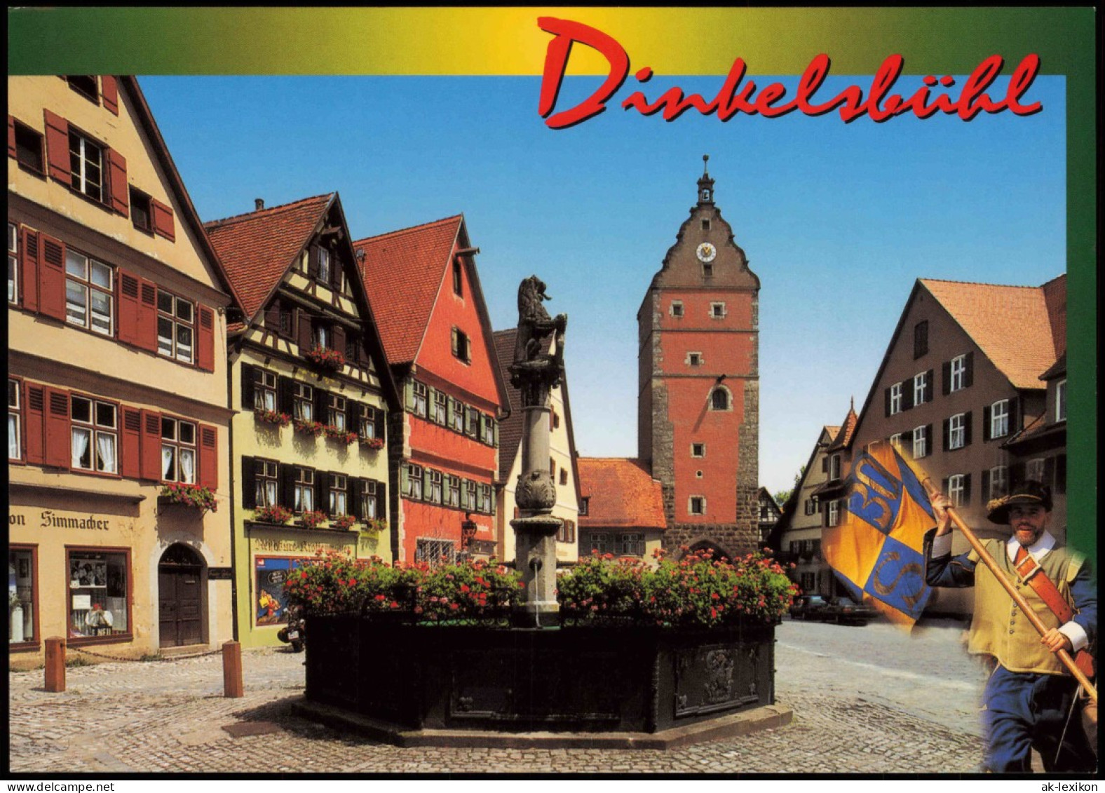 Ansichtskarte Dinkelsbühl Löwenbrunnen. 1999 - Dinkelsbuehl