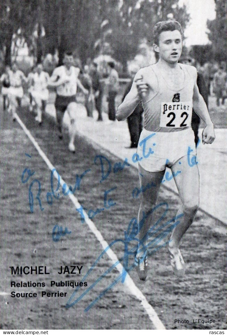 CLA - ATHLETISME - PHOTO CHAMPION FRANCAIS MICHEL JAZY - Signiert