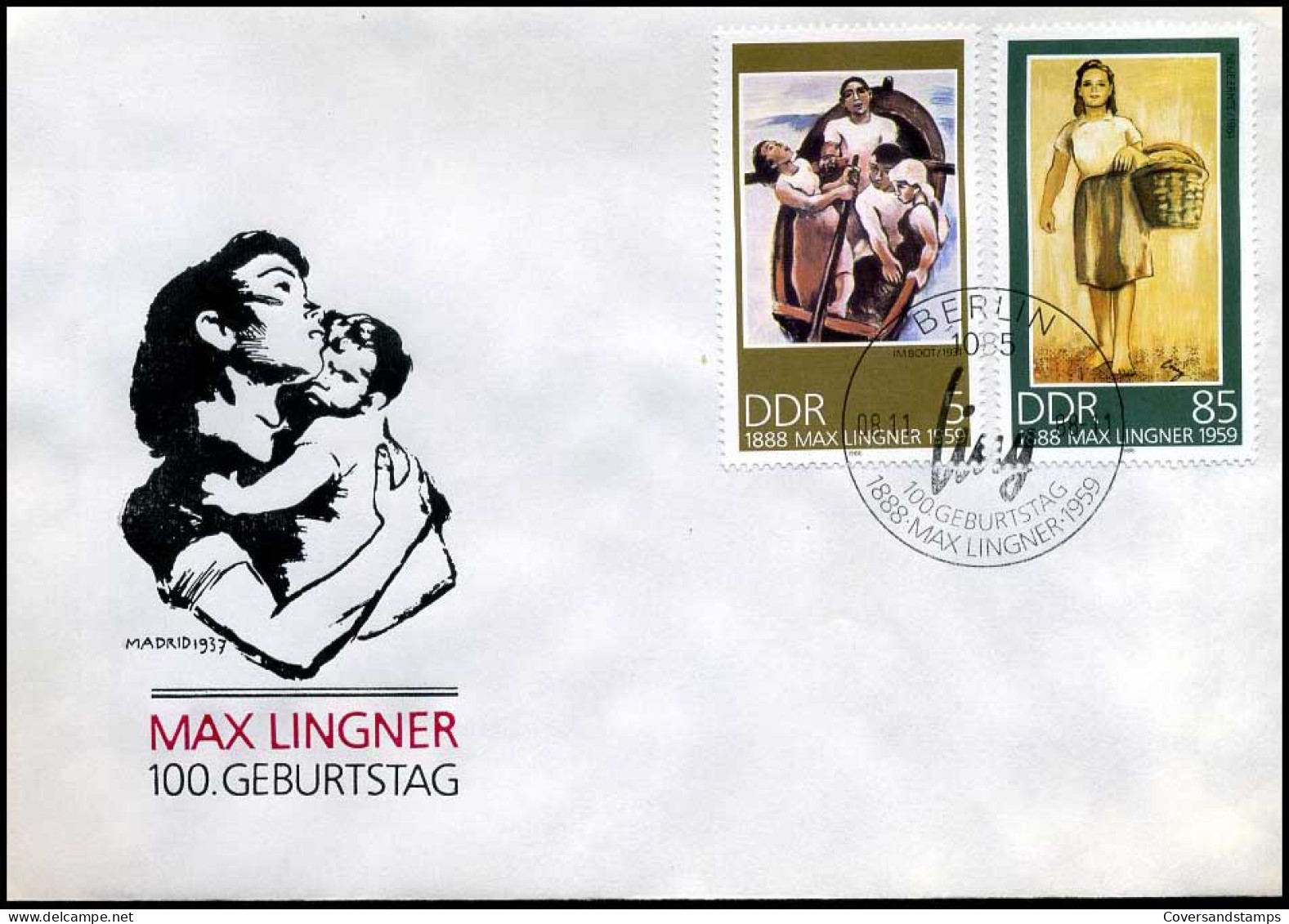 DDR - FDC - Max Lingner                        - Sonstige & Ohne Zuordnung