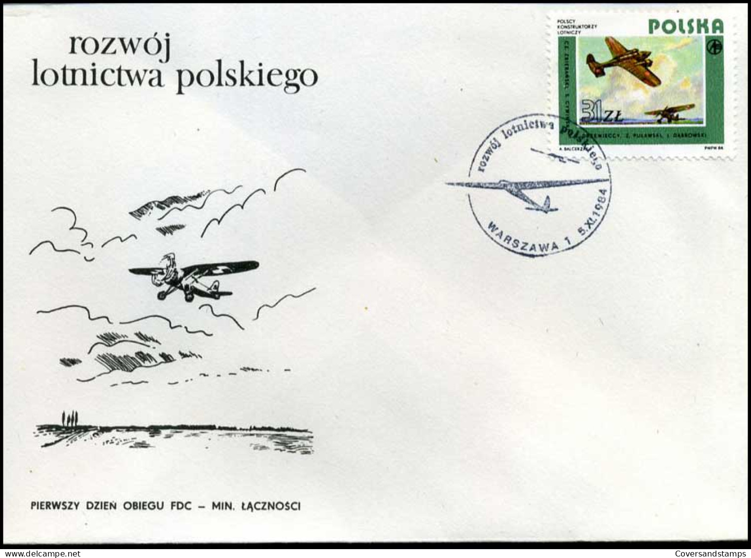 Polen - FDC -  Vliegtuig / Plane - FDC