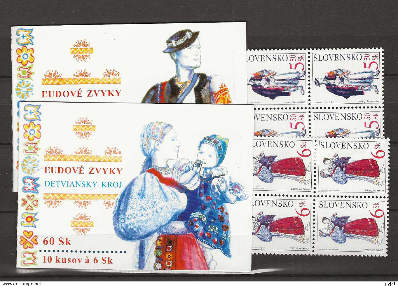 2001 MNH Slovakia Booklet Mi 39-40 Postfris** - Nuovi