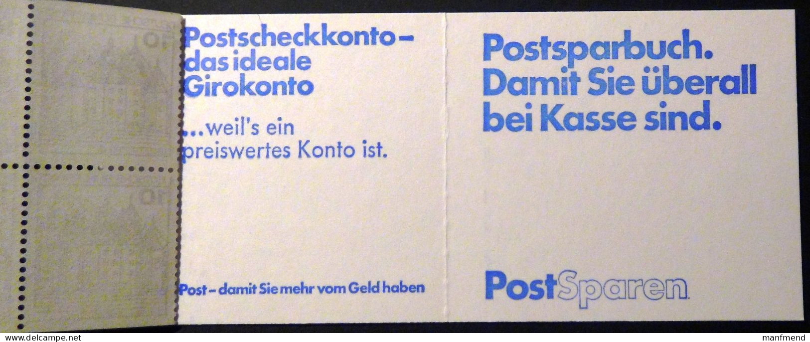 Germany - 1982 - Mi:DE MH24ek1 MZ (mit Zählbalken)**MNH - Look Scan - 1971-2000