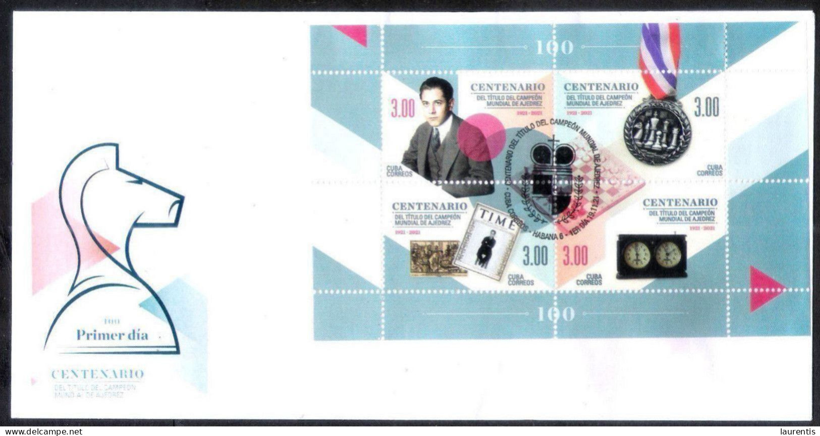 2583  Chess - Echecs - Capablanca 2021 FDC - Cb - 7,25 - Ungebraucht